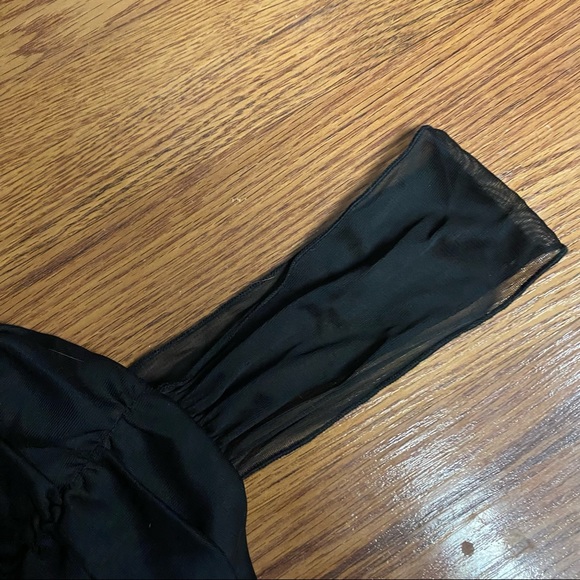 Vintage Y2K Mesh Dress Y2K Dress Sheer Dress Homecoming Prom Black Slip Dress - Picture 9 of 14